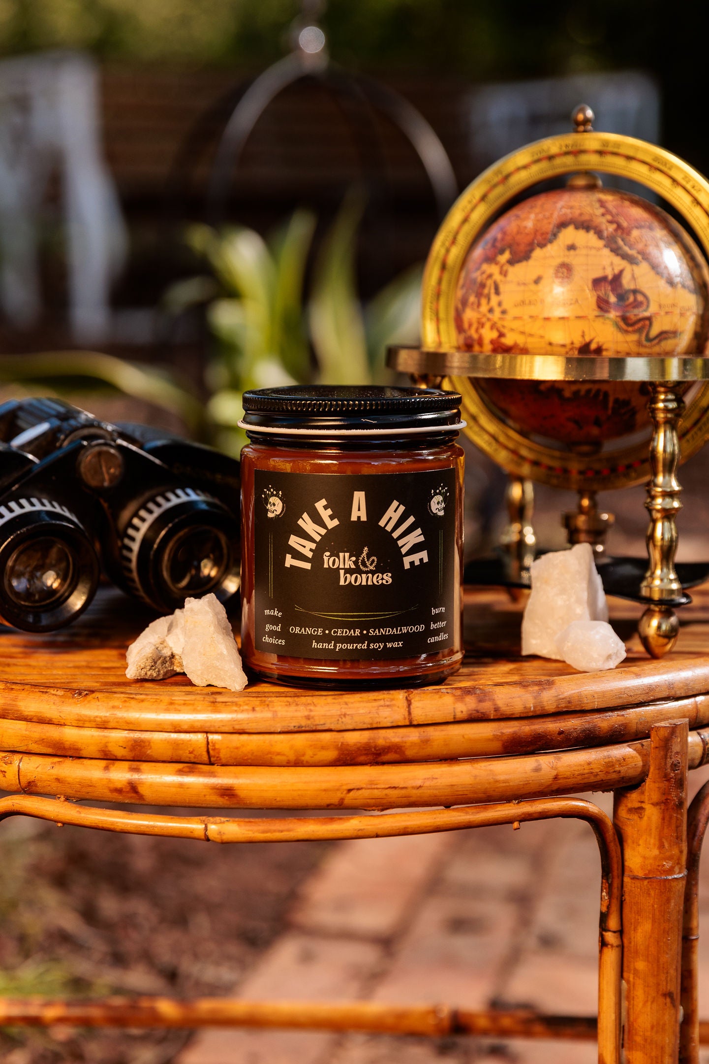 Take a Hike - 8 oz Cedar Sandalwood Soy Candle | Folk & Bones